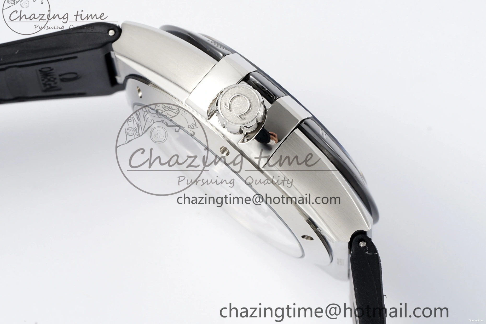 0303 Constellation Black Ceramic SS SBF 1:1 Best Edition Black Dial on Black Gummy Strap A8900 Super Clone TimelessDesign 7798